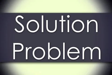 Solution Problem - business concept with text イラスト素材