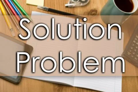 Solution Problem - business concept with text 스톡 사진