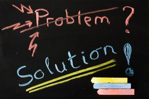 Solution for a problem concept Stock Photos