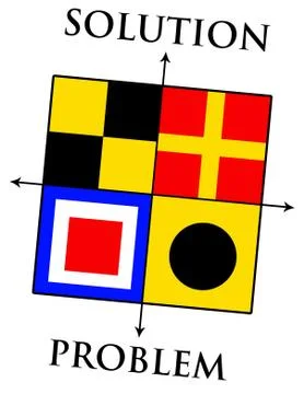 Solution problem Illustrazione stock