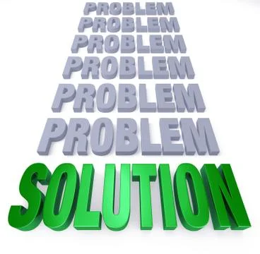 Solution to problems Stock Illustration