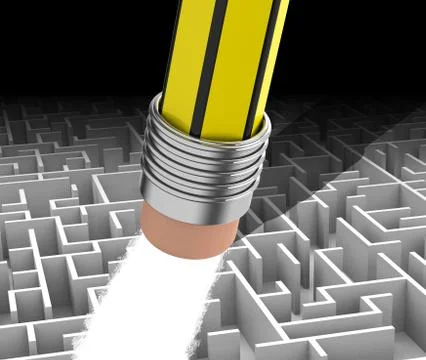 The solution process Stock Illustration