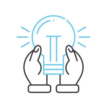 Solution provider line icon, outline symbol, vector illustration, concept sign 스톡 일러스트