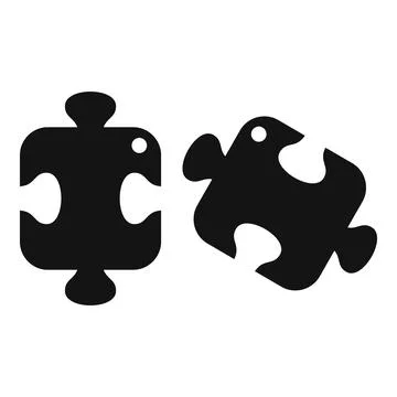 Solution puzzle icon simple vector. Creative business 스톡 일러스트