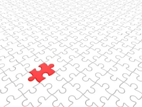 Solution - puzzle piece Stock Illustration