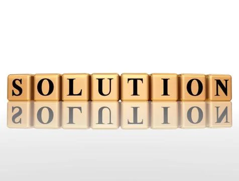 Solution with reflection Stock Illustration
