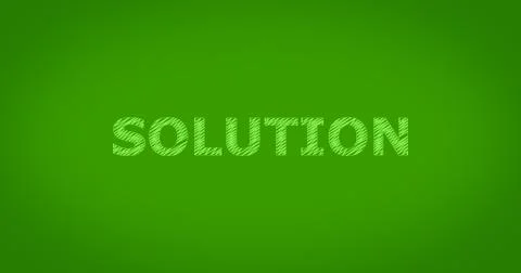 SOLUTION scribble text Illustrazione stock