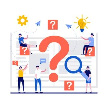 Solution search, problem solving concepts with character. Businesspeople fi.. Stock Illustration