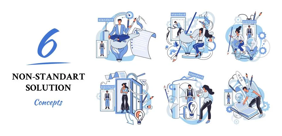 Solution solving problem metaphor, answer to question or creativity idea and Stock Illustration