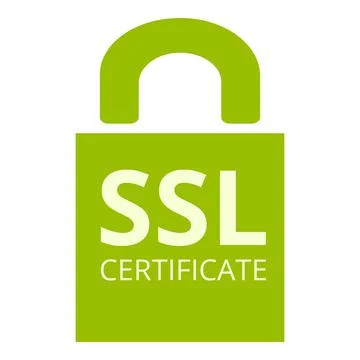 Solution ssl certificate icon, cartoon style Ilustración de archivo