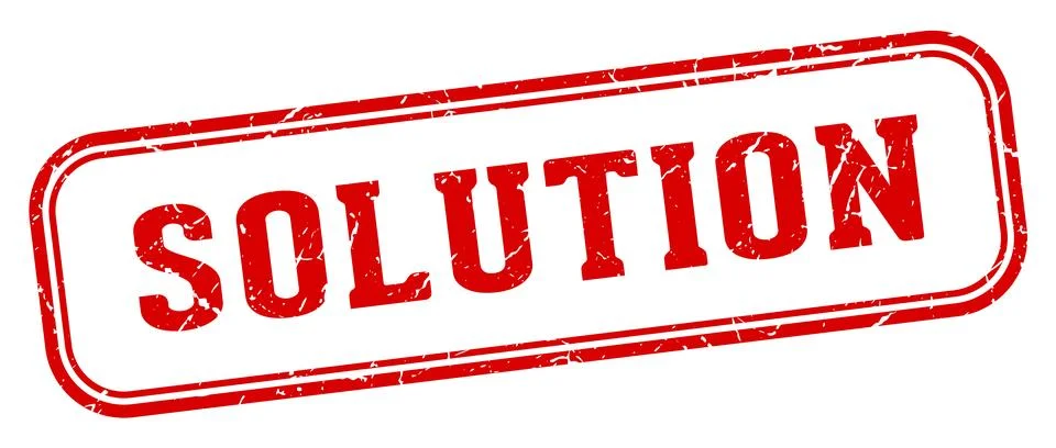 Solution stamp. solution rectangular stamp on white background イラスト素材