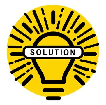 SOLUTION stamp on white background Illustrazione stock