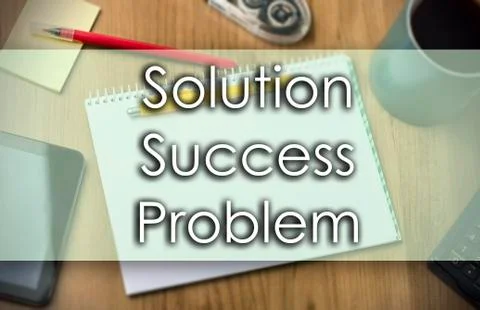Solution Success Problem -  business concept with text Foto stock