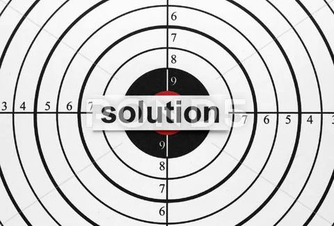 Solution target Stock Photos