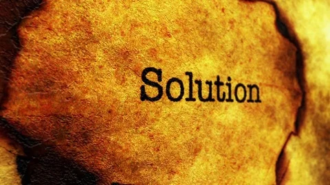 Solution text on paper hole 스톡 동영상 74989788