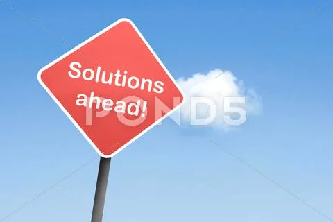 Solutions ahead Stock Illustration