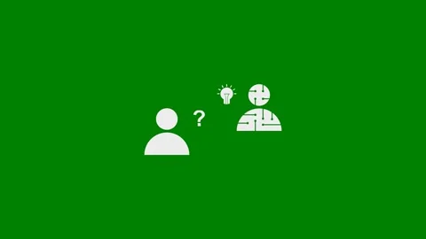 Solutions From AI Concept - Green Screen, 7.5% gray 動画素材 332547351