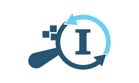 Solutions Apps Searching Initial I Stock-Illustration