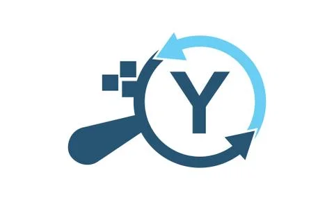 Solutions Apps Searching Initial Y Illustrazione stock