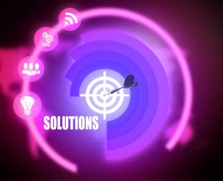 Solutions background, Innovation with ideas and concepts,business,Successful Stock Illustration