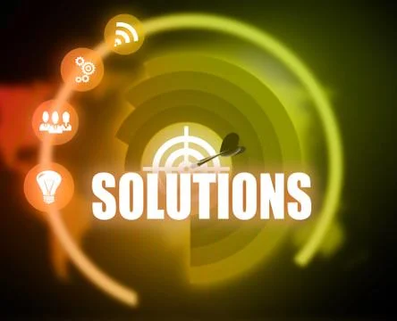 Solutions background, Innovation with ideas and concepts,business,Successful Stock Illustration