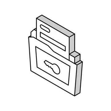 Solutions for complex business operations isometric icon vector illustration Illustrazione stock