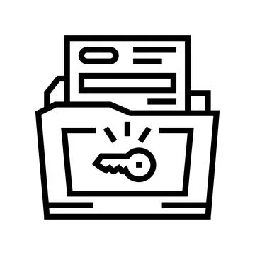Solutions for complex business operations line icon vector illustration Illustrazione stock