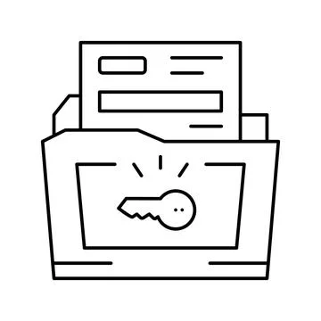 Solutions for complex business operations line icon vector illustration Illustrazione stock