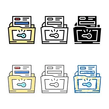 Solutions for complex multistyle business operations color icon vector Illustrazione stock