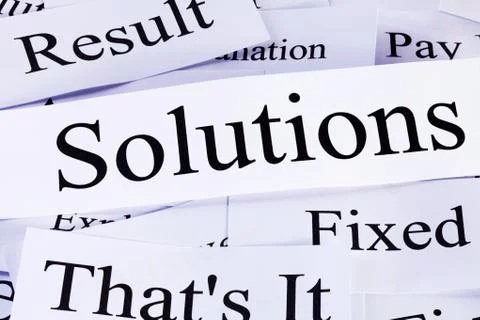 Solutions concept Stock Photos