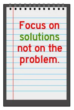 Solutions focus Illustrazione stock