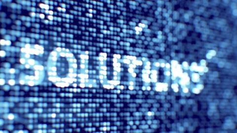 Solutions  technology 스톡 일러스트
