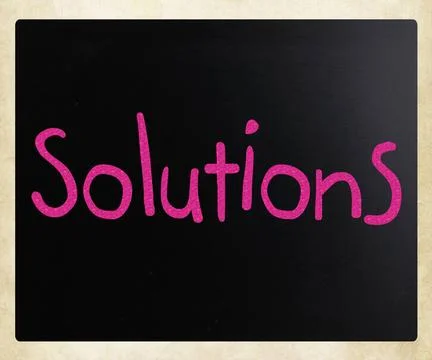 Solutions written with chalk Solutions written with chalk Copyright: xZoon... Stock Photos