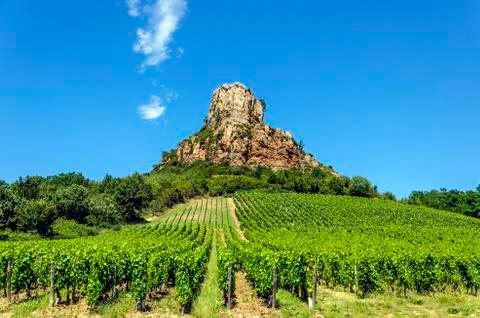 Solutre rock Stock-Fotos