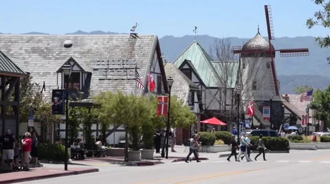 Solvang Windmill Video stock 53135961