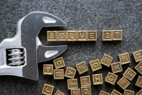 Solve it 스톡 사진