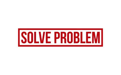 Solve Problem Rubber Stamp Seal Vector Illustrazione stock