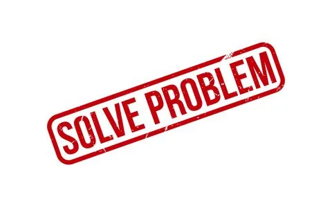 Solve Problem Rubber Stamp Seal Vector Stock Illustration