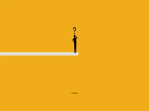 Solve problems, opportunities. man on the road of problems 스톡 일러스트