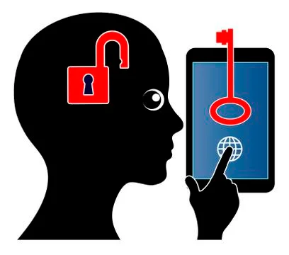 Solve Problems with your Smartphone Stock Illustration