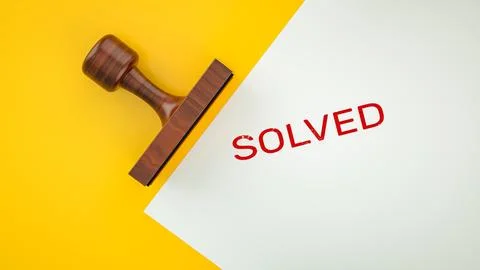 Solved Stock Illustration