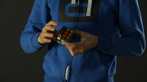 Solved Rubik's Cube Stock Footage 49775533