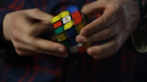 Solved Rubik's Cube Stock Footage 49829416