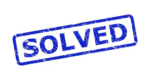 SOLVED Stamp Seal with Unclean Surface and Rounded Rect Frame Stock Illustration