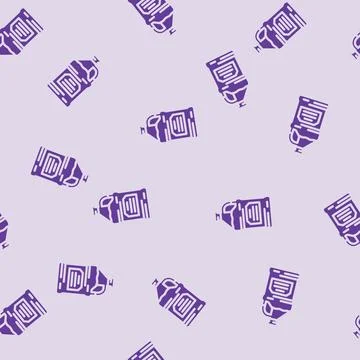 Solvent dry cleaning glyph vector seamless pattern Stock Illustration