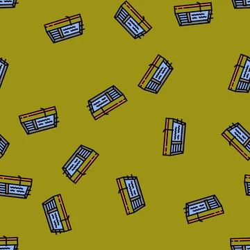 Solvent extraction tanks copper vector seamless pattern Stockillustratie