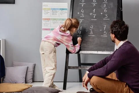 Solving algebraic problem Foto stock