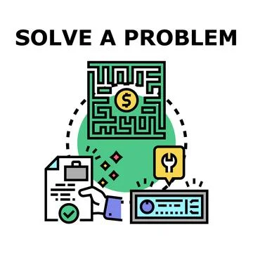 Solving business problem achieving financial success concept イラスト素材
