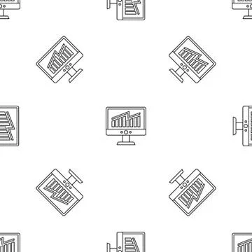 Solving business strategy pattern seamless イラスト素材