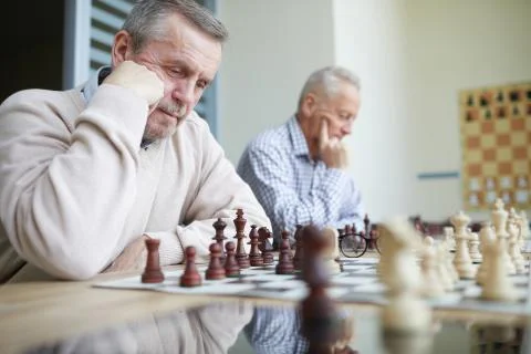Solving chess problems Stockfoto's